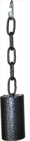 A&E Cage AE003 Platinum Large Metal Pipe Bell On A Chain