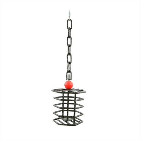 A&E Cage AE-HTFS Black Small Hex Bird Toy Feeder