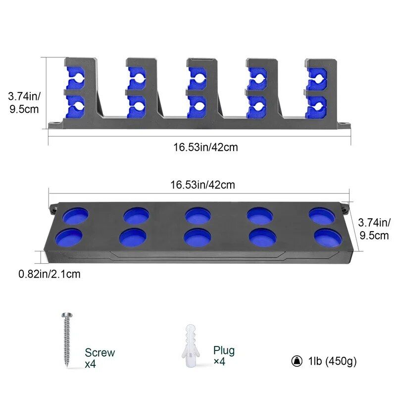 Wall-Mounted Fishing Rod Rack