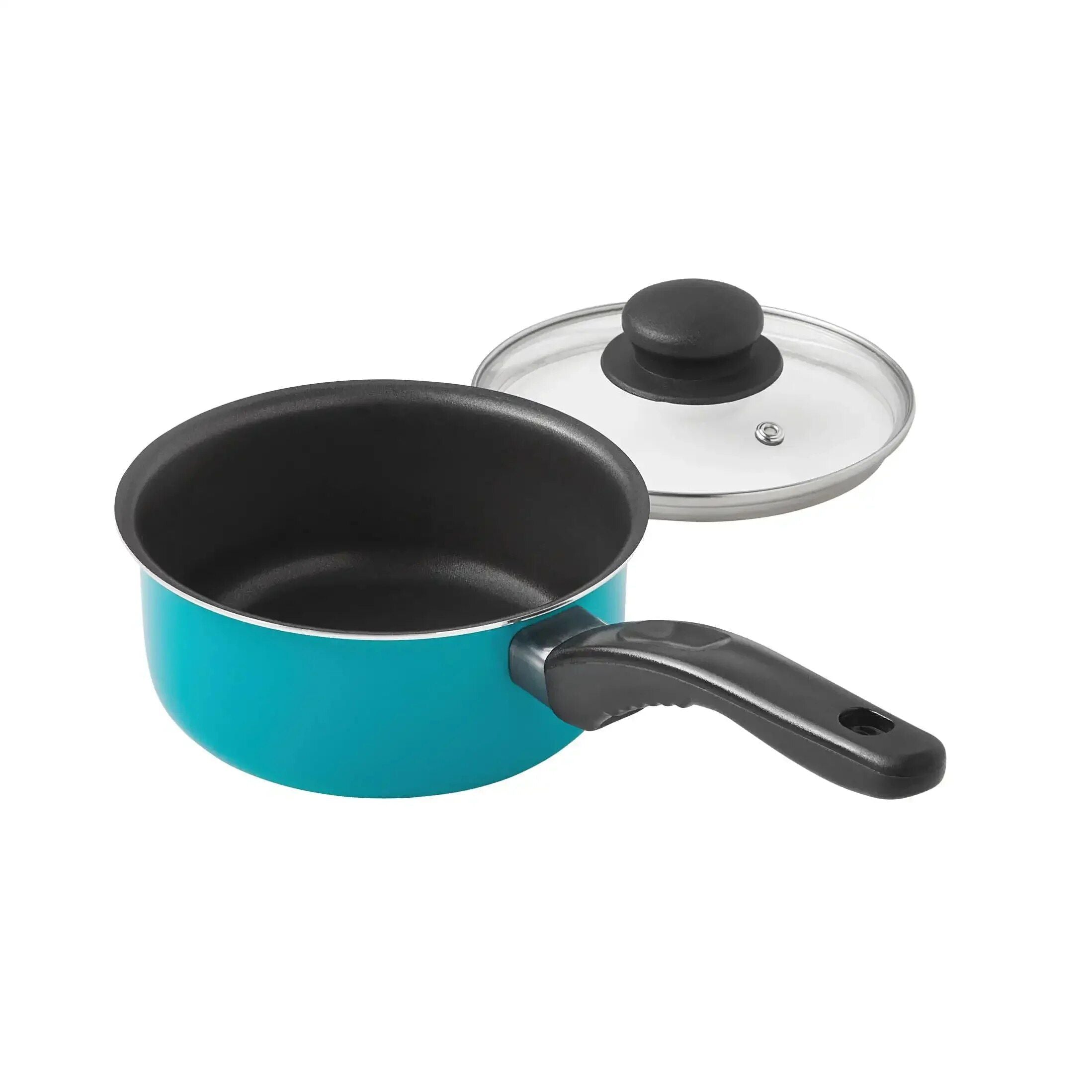 7-Piece Teal Non-Stick Aluminum Cookware Set