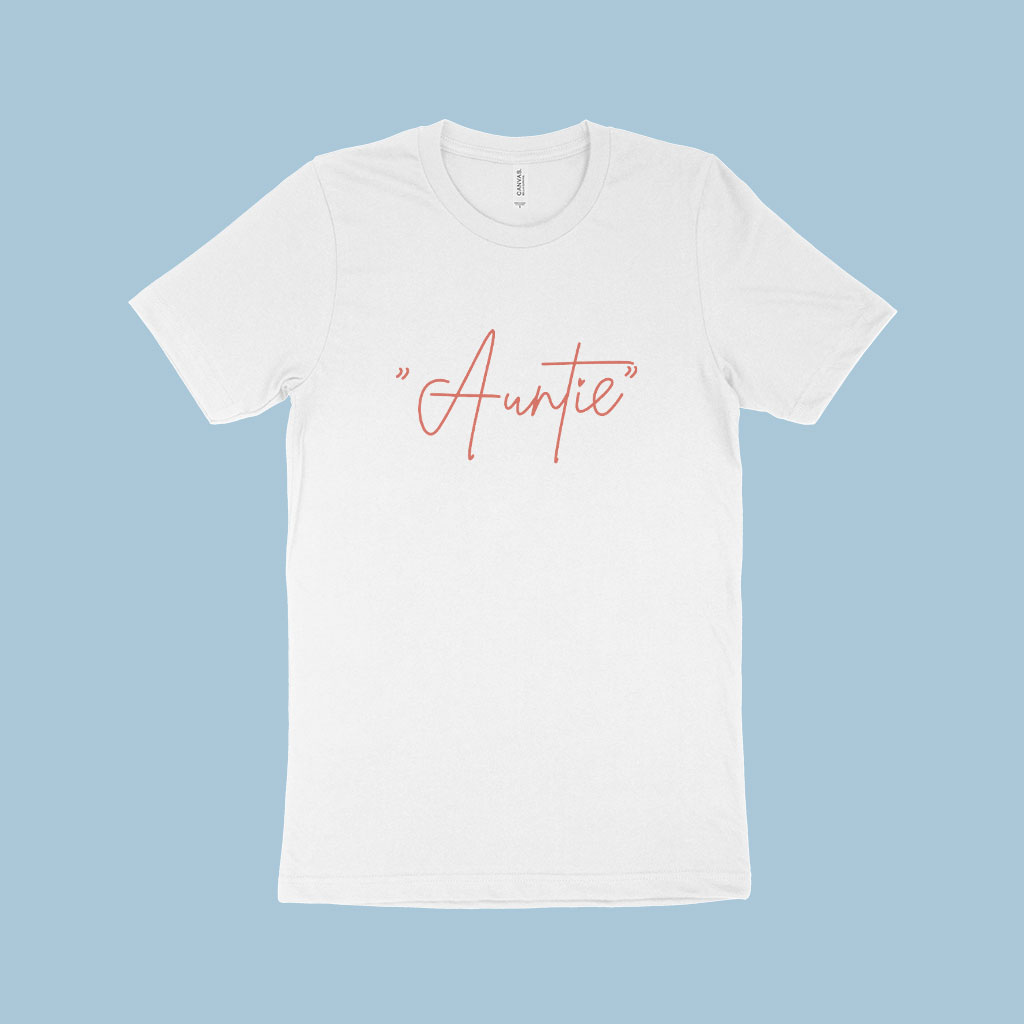 Auntie Women’s Jersey T-Shirt Made in USA