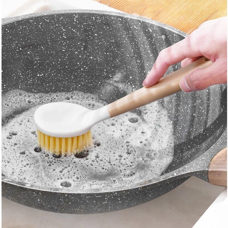 Eco-Friendly Long Handle Kitchen Cleaning Brush