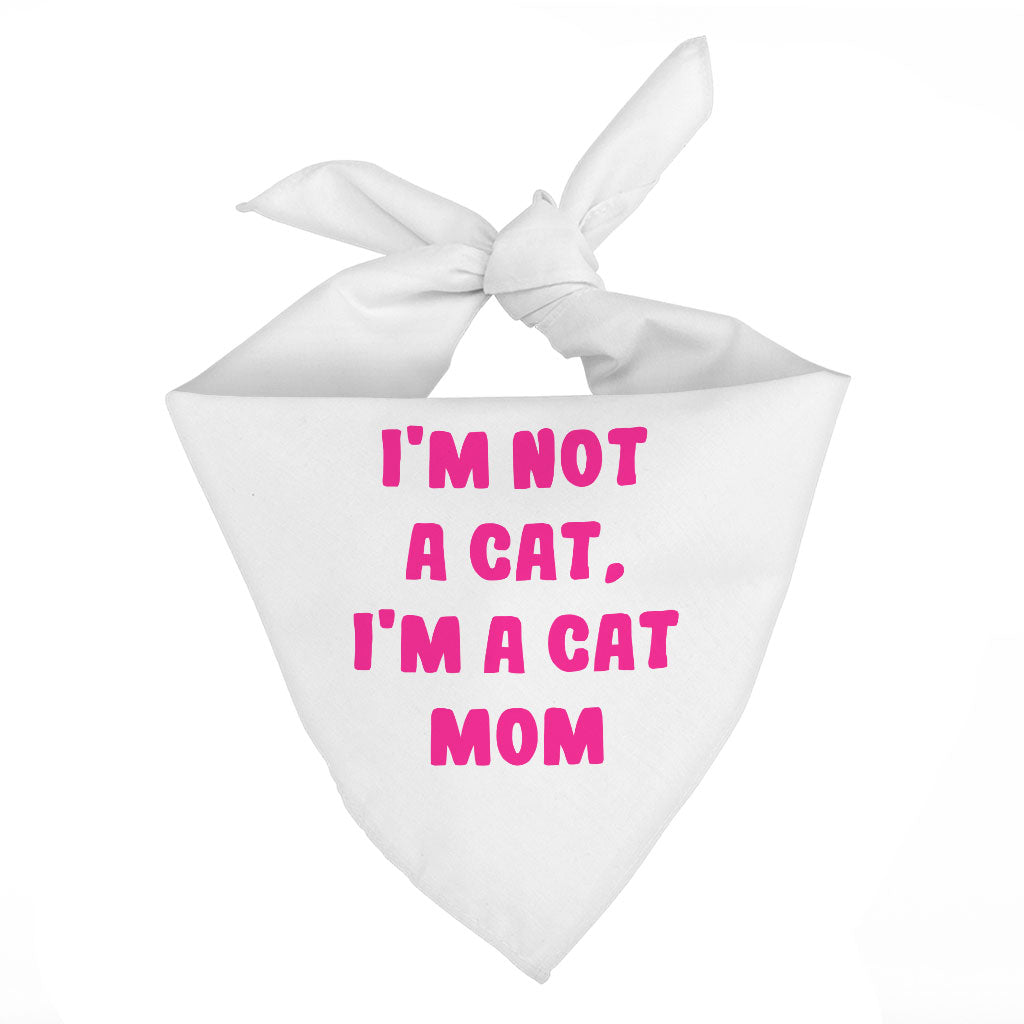 I'm Not a Cat Pet Bandana - Cute Dog Bandana - Printed Pet Scarf