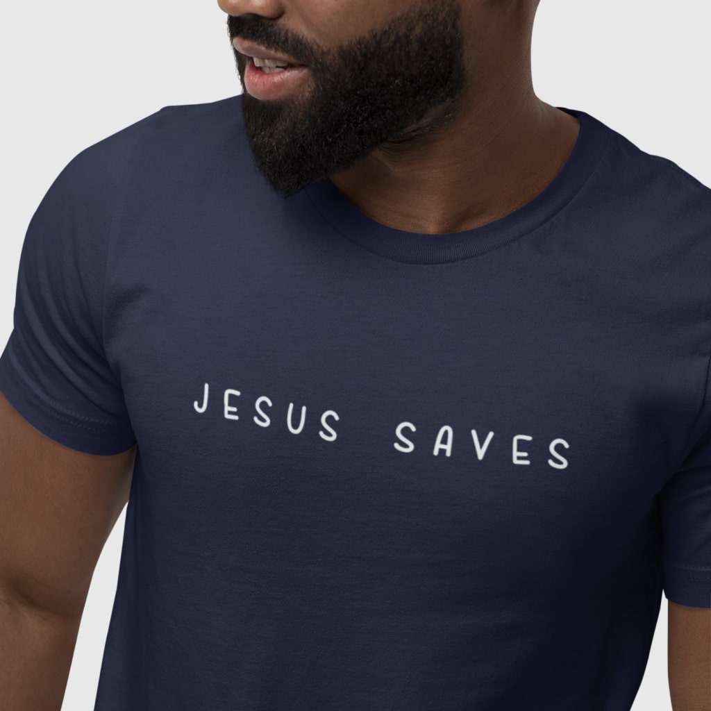 Jesus Saves Unisex Jersey T-Shirt Made in USA