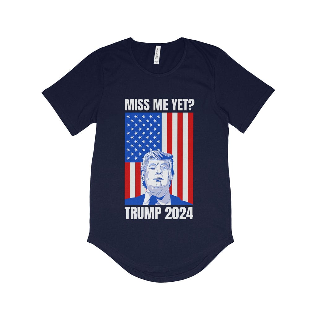 Men's Donald J Trump T-Shirt with Curved Hem