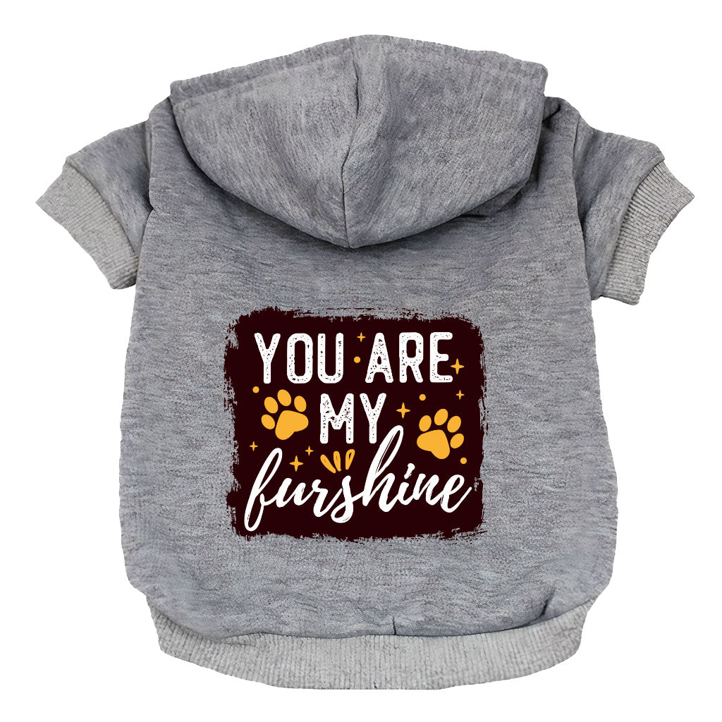 Cute Quote Dog Hoodie - Furshine Dog Coat - Text Design Dog Clothing