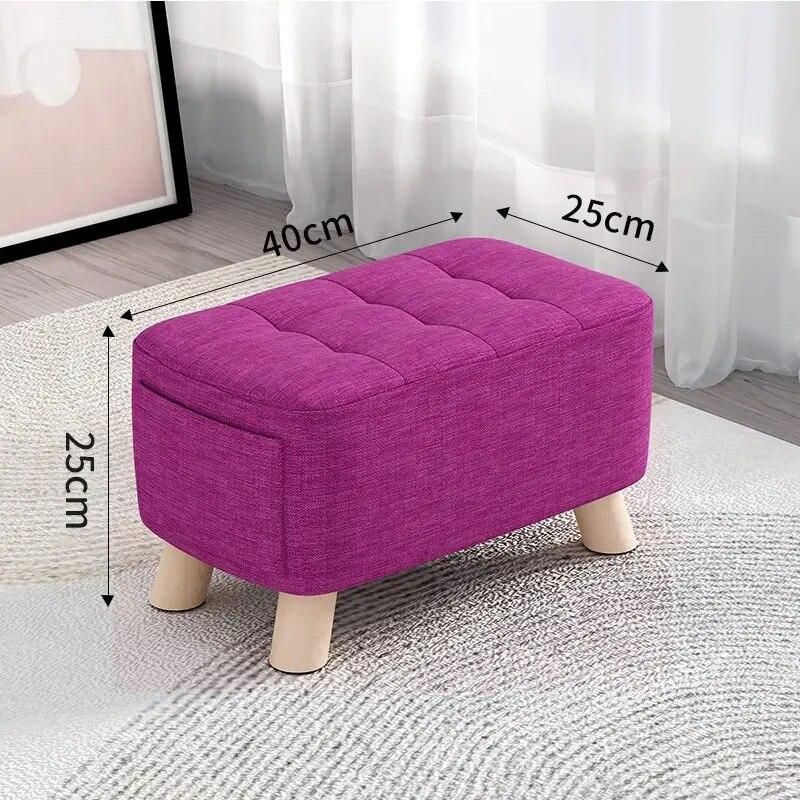 Modern Minimalist Wooden Ottoman & Stool