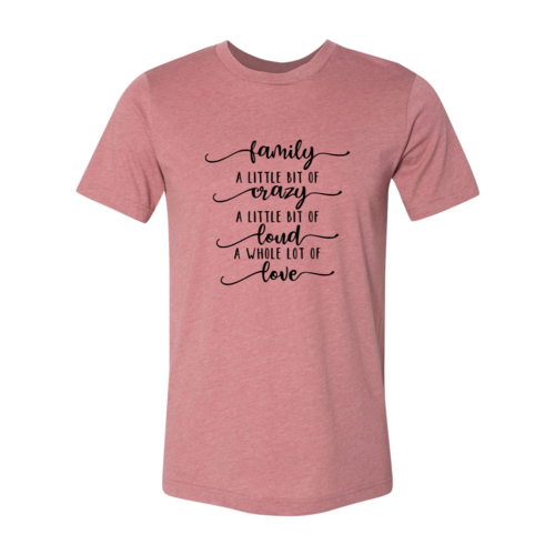 DT0115 Family, Crazy, Loud, Love Shirt