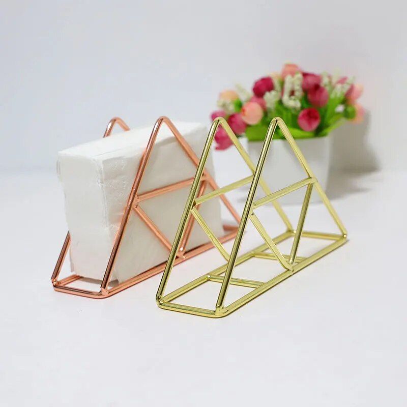 Elegant Iron Art Tissue Holder - Versatile Paper Towel Stand