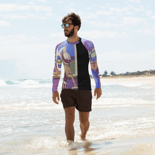 Men's Rash Guard Mens Graphic Long Sleeve Surfer Shirt Sharon Tatem