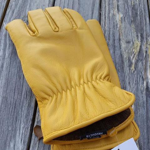 Alpaca Knit Lined Cowhide Leather Gloves - Alpaca Made in the USA | Milky Way