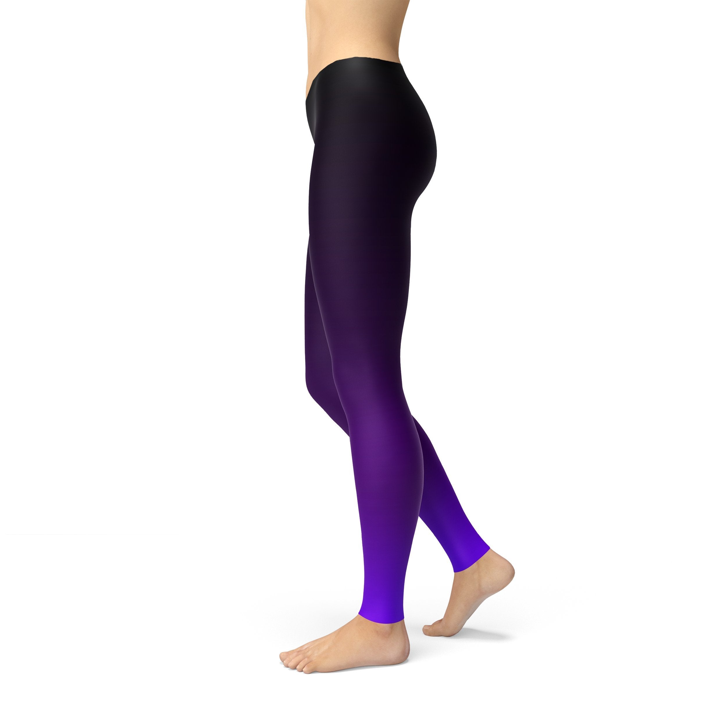 Avery Black Purple Ombre Leggings