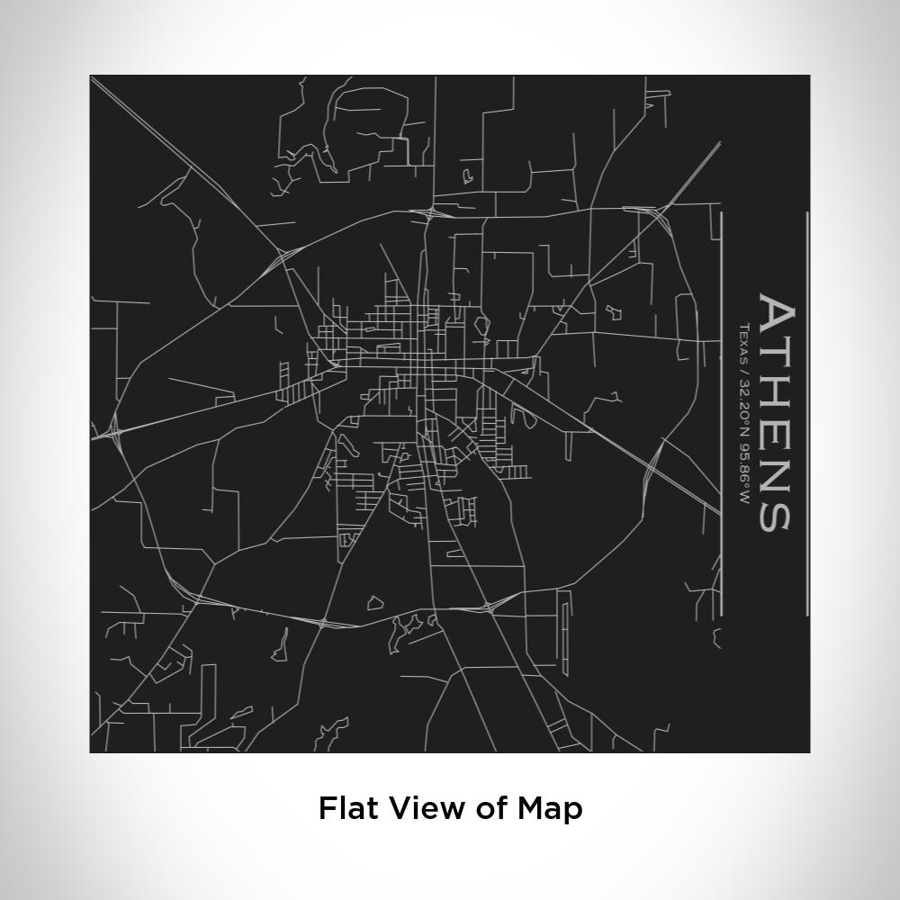 Athens - Texas Map Tumbler in Matte Black