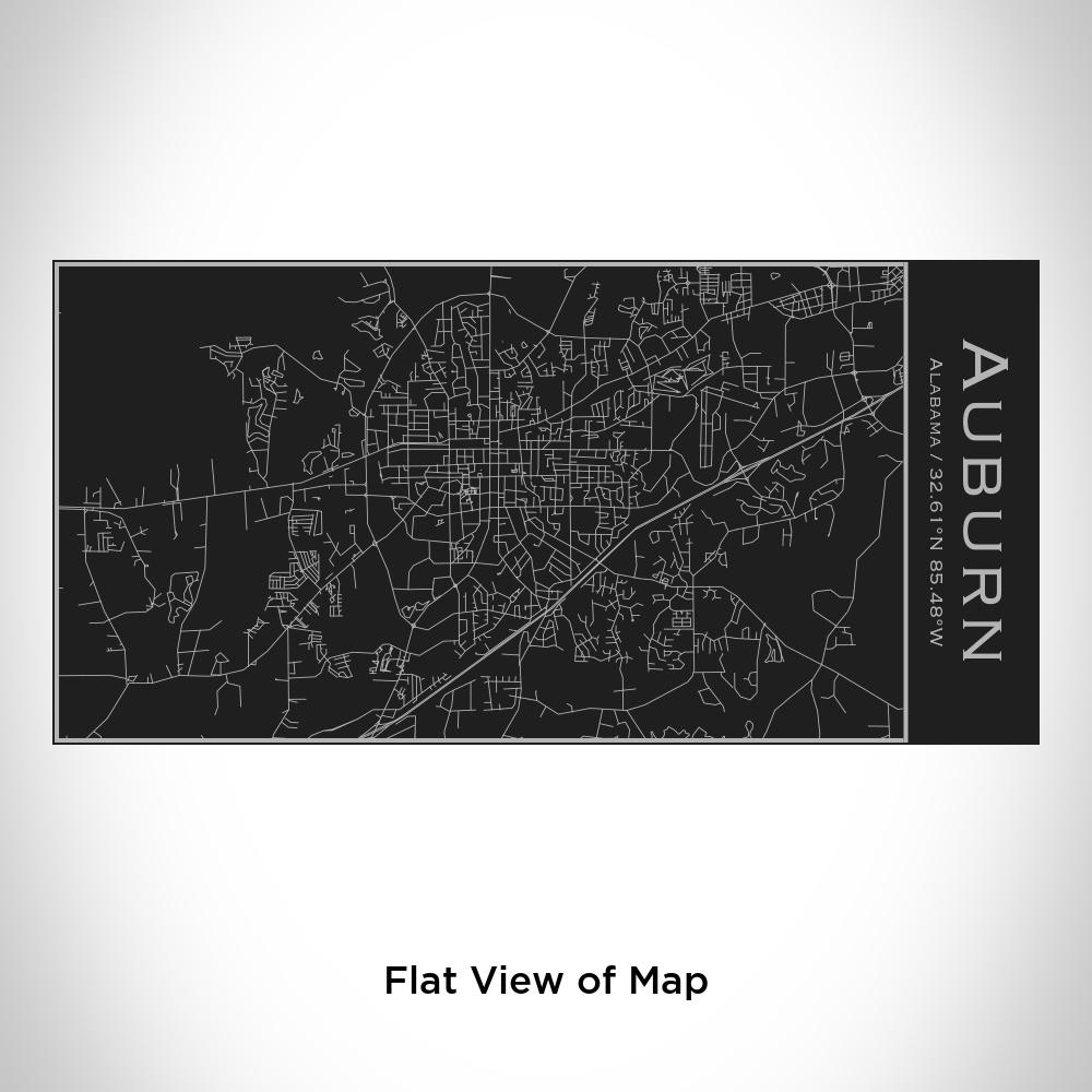 Auburn - Alabama Map Insulated Bottle in Matte Black