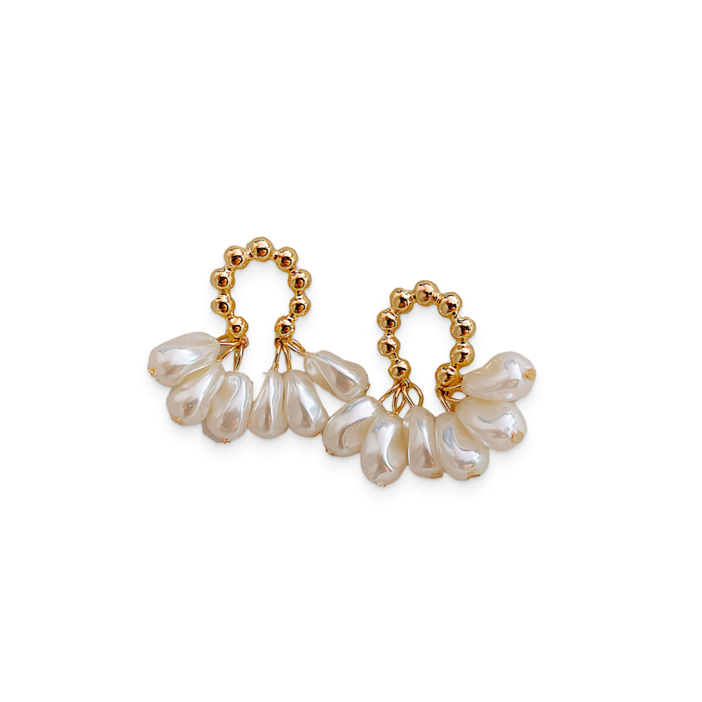 Vintage Pearl Decorated Earrings