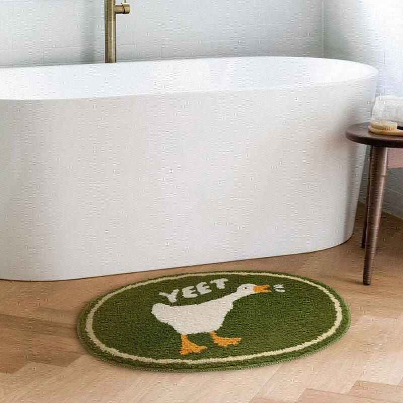 Charming Duck-Themed Soft Bathroom Rug