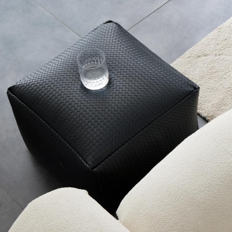 Modern Morocco Plaid Pouf Ottoman