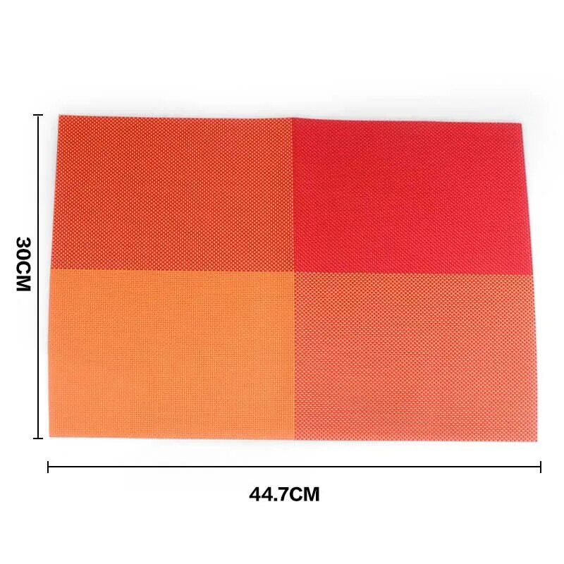 Elegant Modern PVC Placemat for Dining - Eco-Friendly, Stocked Kitchen Mat