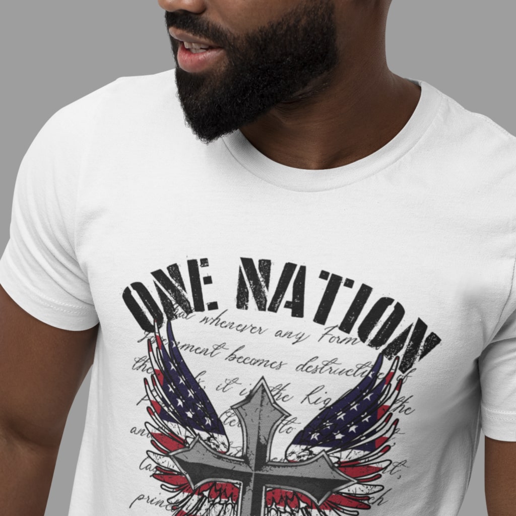 One Nation Under God Unisex Jersey T-Shirt Made in USA