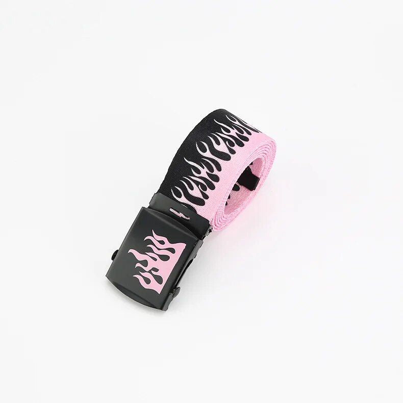 Colorful Hip-Hop Style Webbing Belt