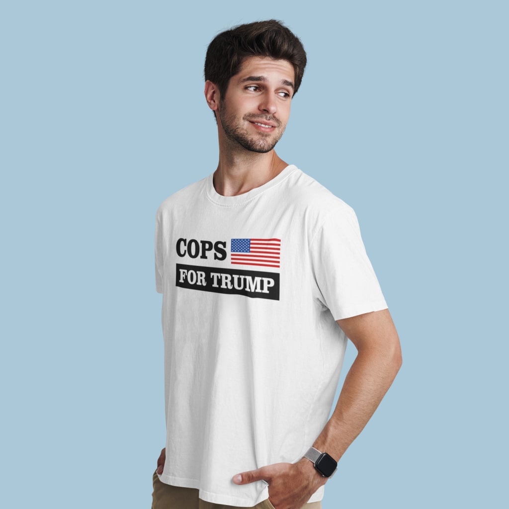 Men's Cops for Trump T-Shirt - Pro Trump T-Shirts