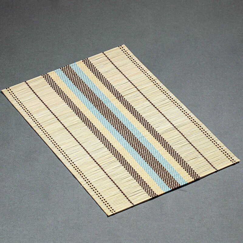 Eco-Chic Bamboo Placemat & Coaster Set - Vibrant, Durable Table Mats