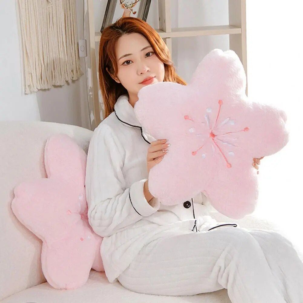 Kawaii Sakura Blossom Plush Pillow