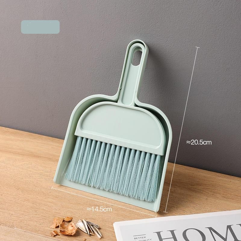 Compact Mini Broom and Dustpan Set - Ideal for Desktop and Small Area Cleaning