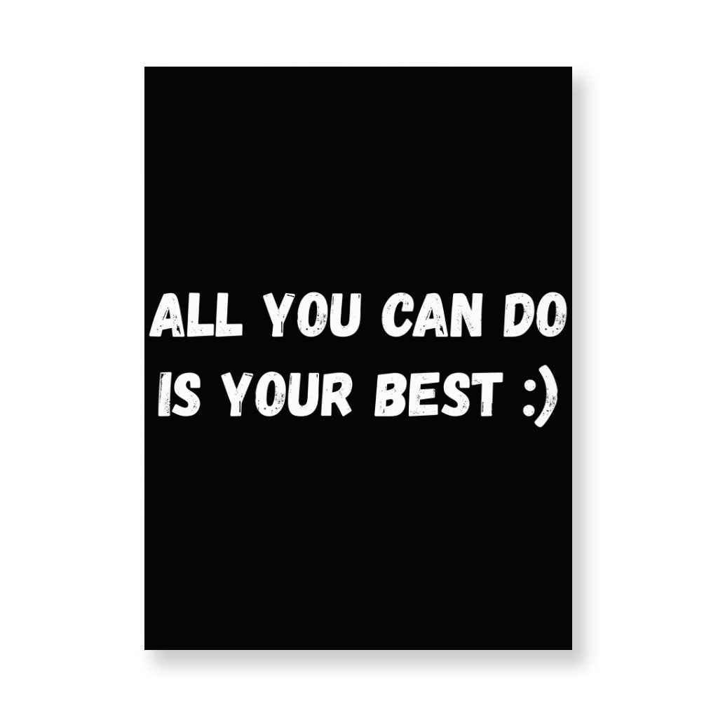 Motivational Wall Picture - Best Quote Stretched Canvas - Cool Print Wall Art