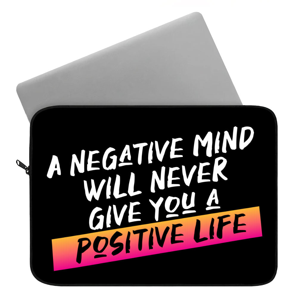 Positive Quote Dell 16" Sleeve - Trendy Laptop Sleeve - Cool Laptop Sleeve with Zipper