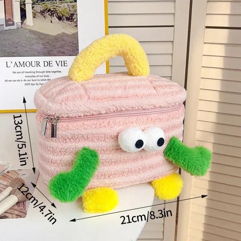 Charming Plush Travel Cosmetic Bag