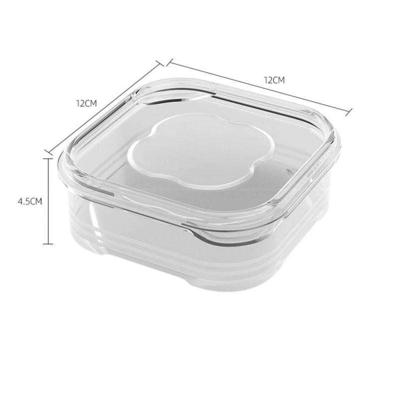 Crystal Clear Multi-Compartment Food Preservation Containers - Stackable, Leak-Proof, 350ml