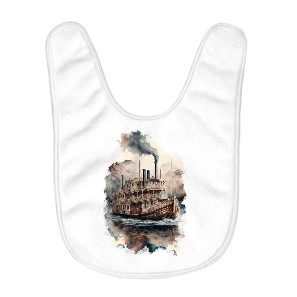 Ship Design Baby Bibs - Cool Baby Feeding Bibs - Printed Bibs for Eating