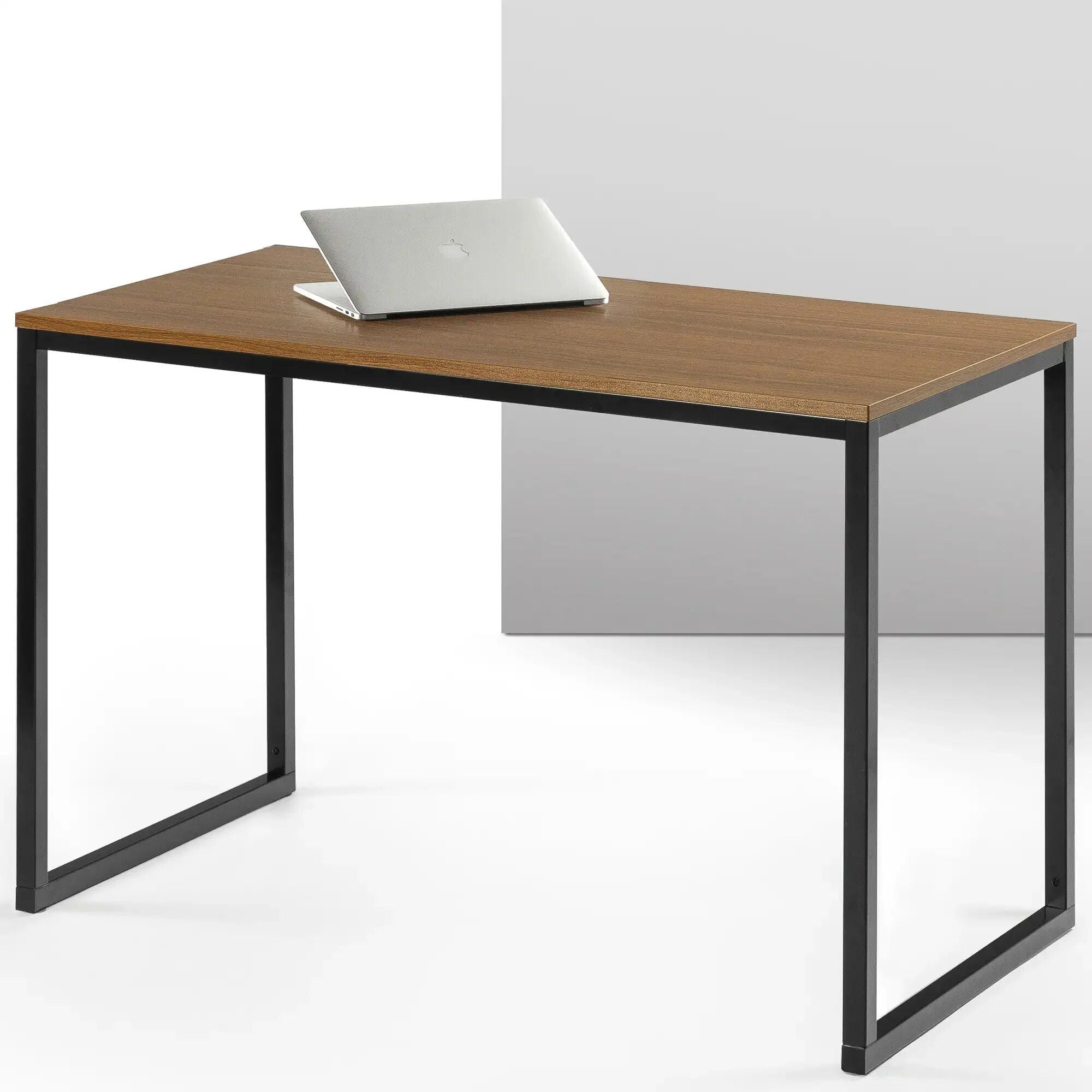 47" Modern White Frame Desk