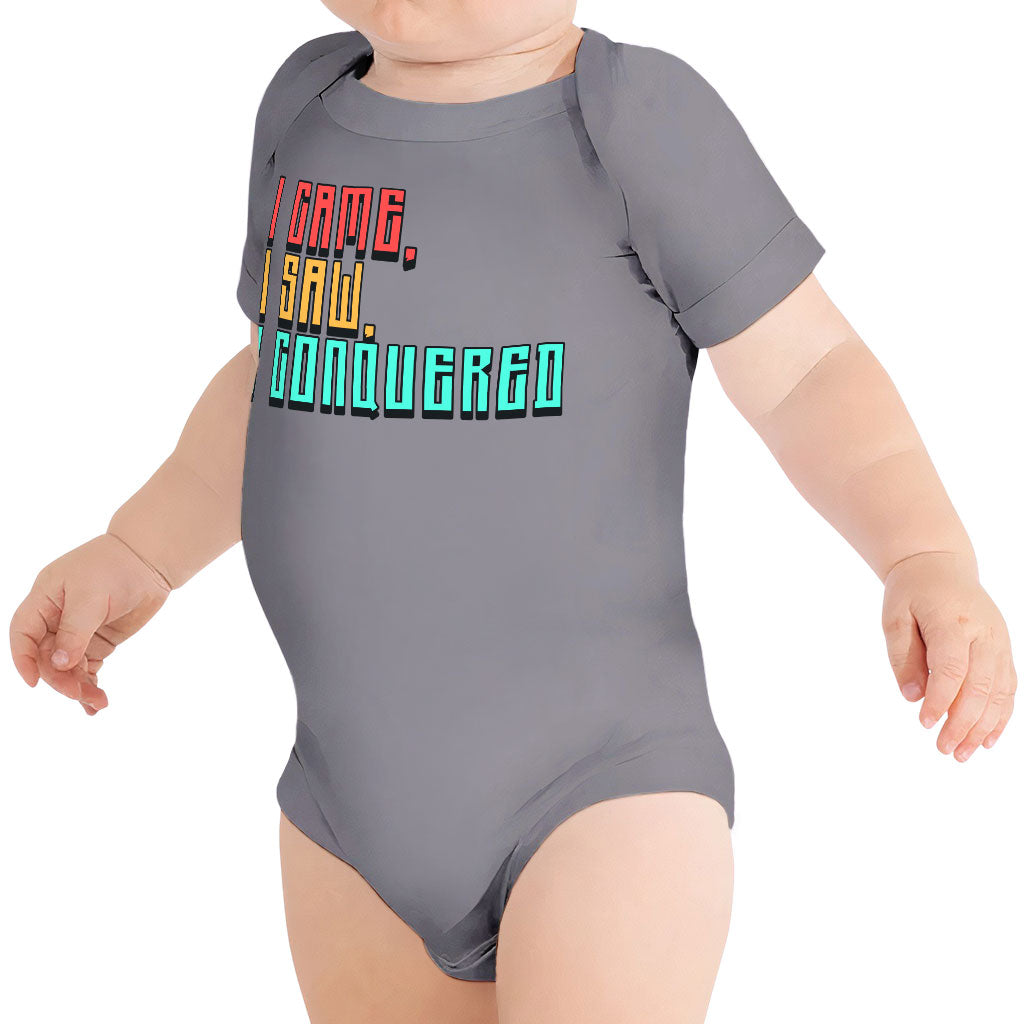 I Came I Saw I Conquered Baby Jersey Onesie - Cool Baby Bodysuit - Best Selling Baby One-Piece