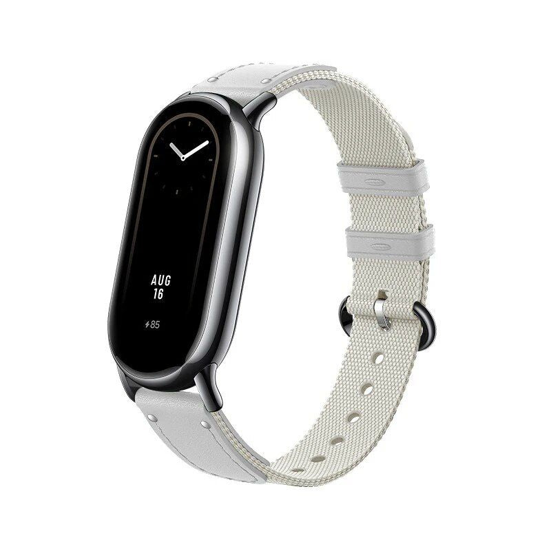 Luxury Leather & Canvas Strap for Fitness Tracker - Durable, Stylish & Comfortable