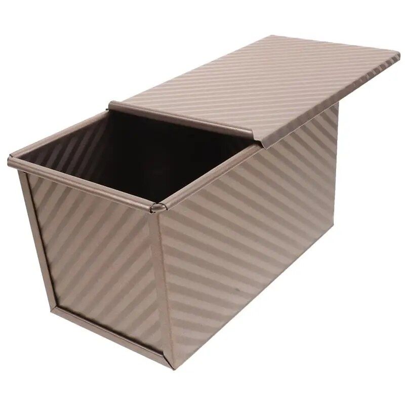 Versatile Non-Stick Carbon Steel Bread Loaf Baking Pan with Lid