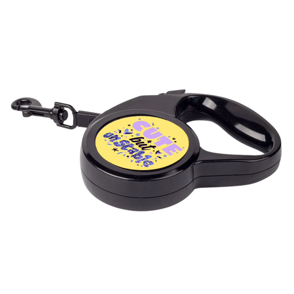 Cute but Unstable Retractable Pet Leash - Funny Design Leash - Graphic Dog Leash