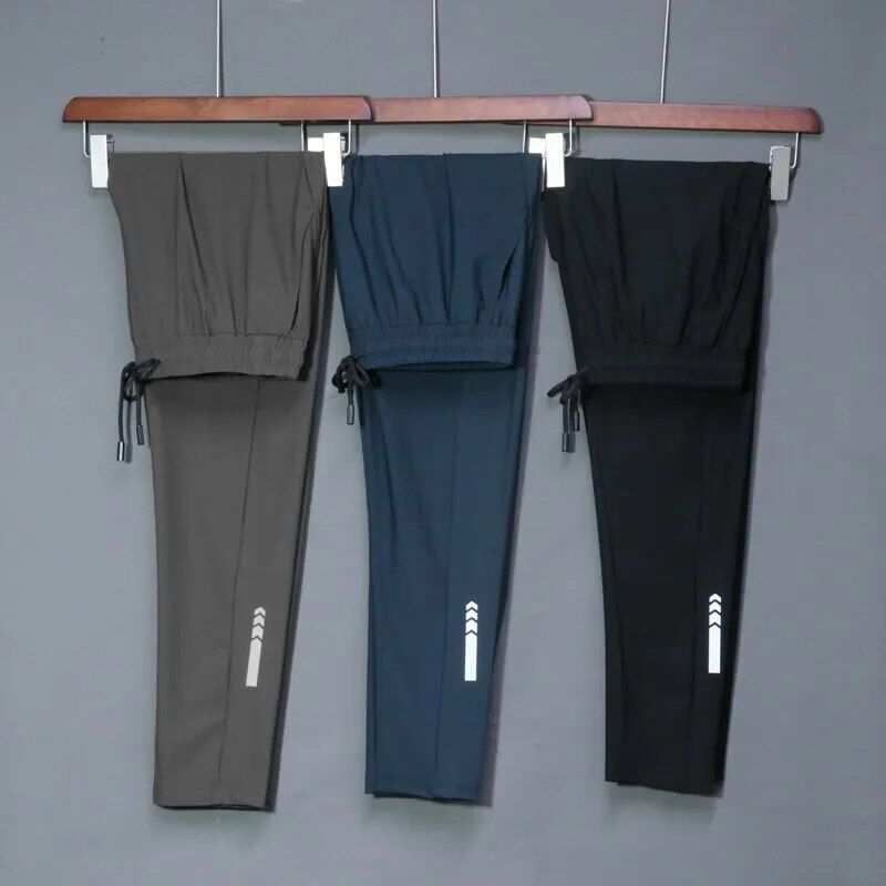 Men's Performance Elastic Running Pants: Sweat-Wicking, Versatile Joggers