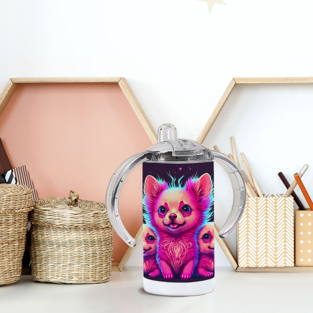 Kawaii Dog Sippy Cup - Cute Baby Sippy Cup - Best Design Sippy Cup