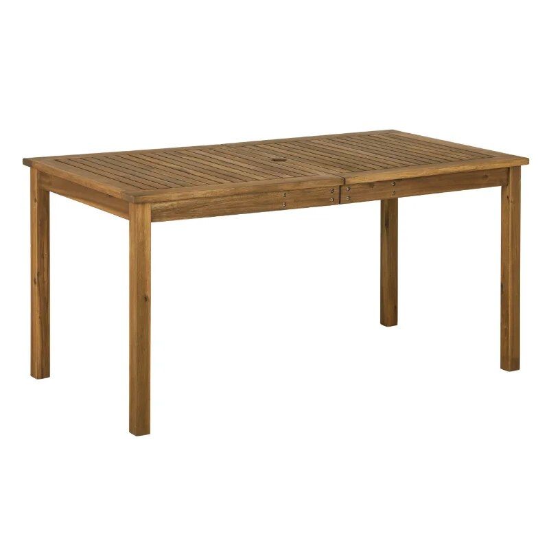 Acacia Wood Rectangular Patio Dining Table