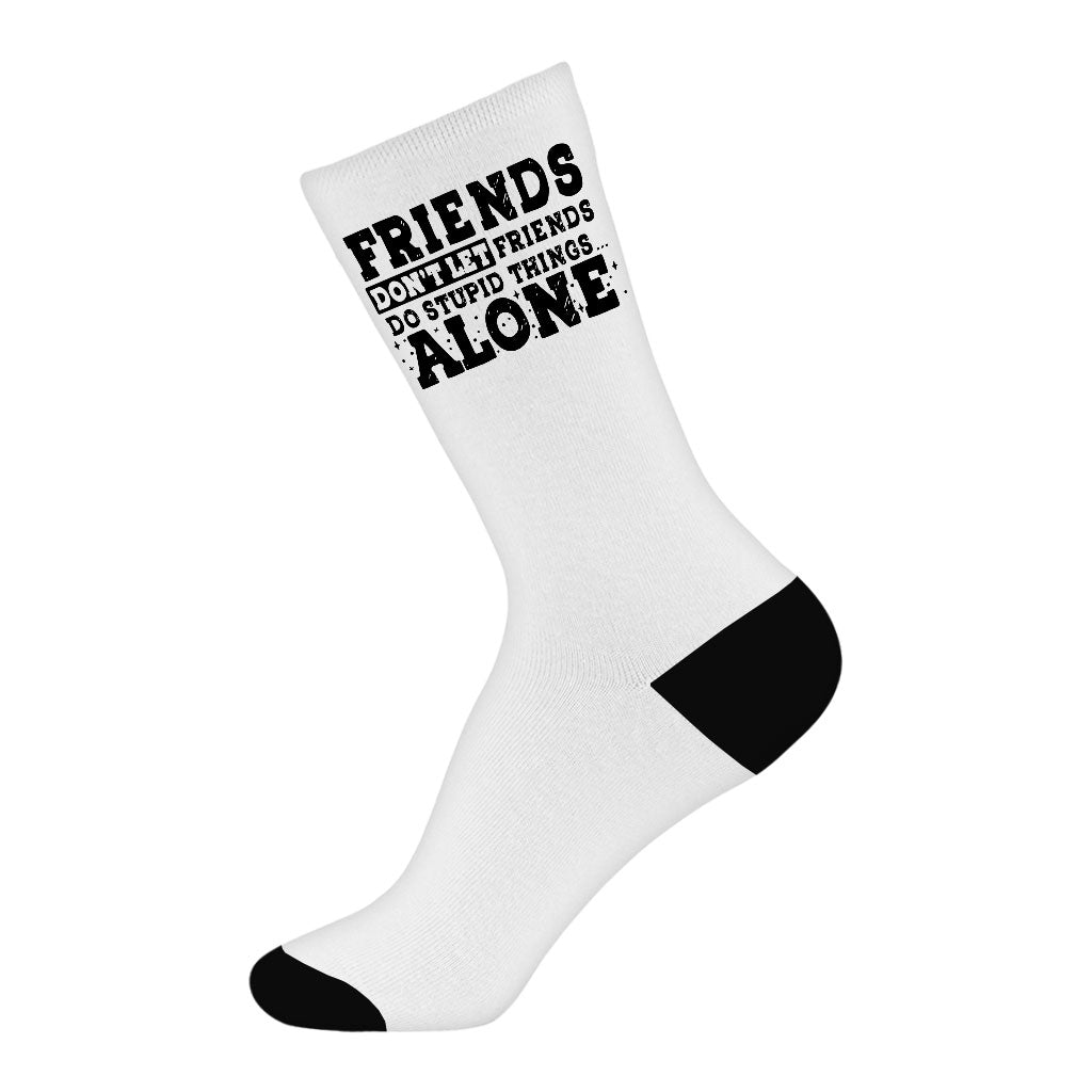 Funny Design Socks - Cool Novelty Socks - Trendy Crew Socks