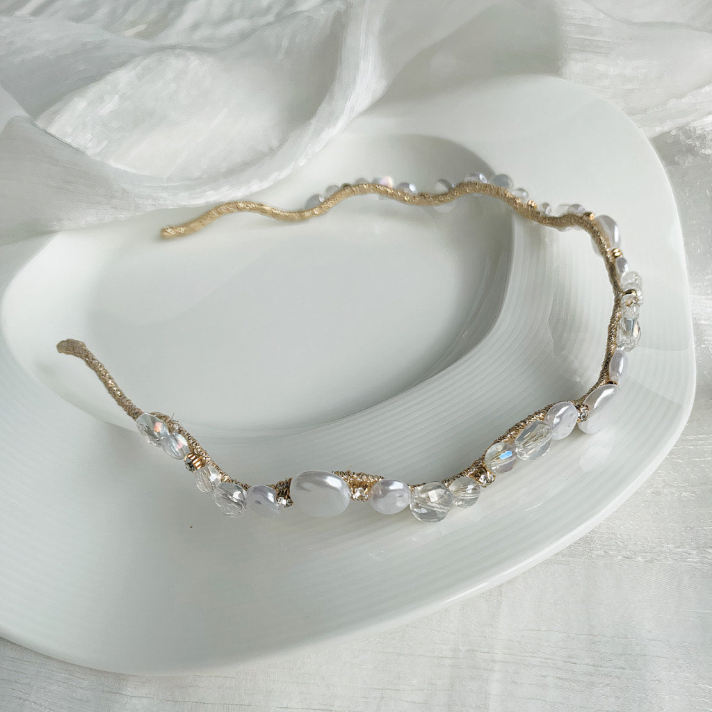 Pearl Curved Hair Hoop