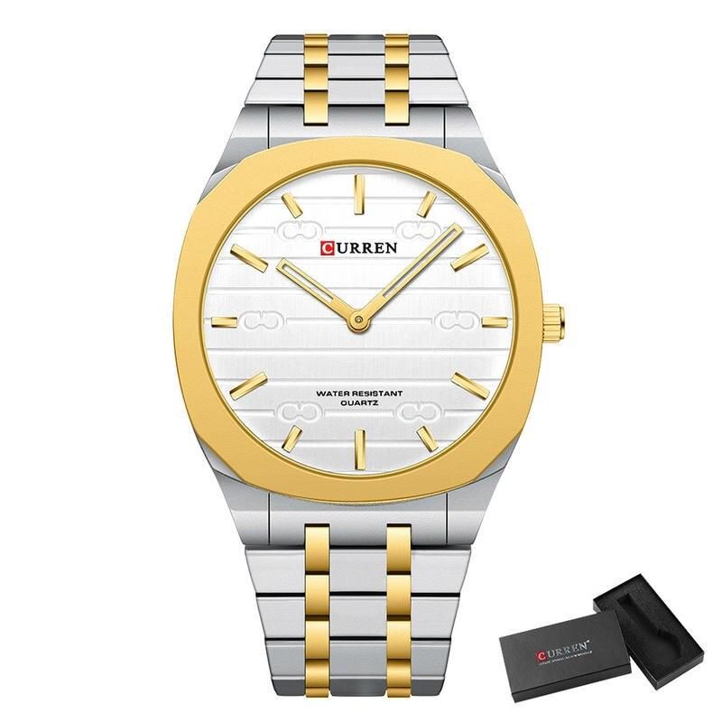 Elegant Quartz Stainless Steel Men's Watch