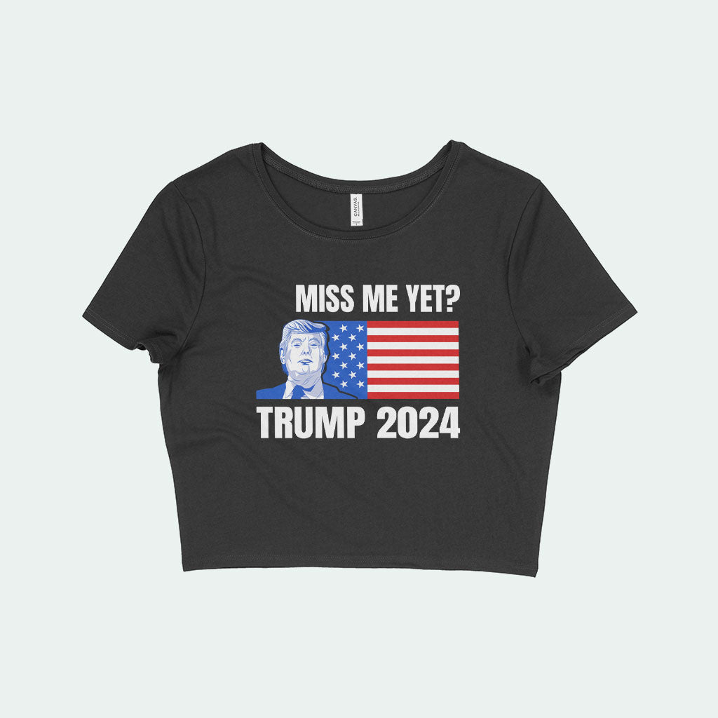 Women's Cropped Donald J Trump T-Shirt - Tee Shirt Trump