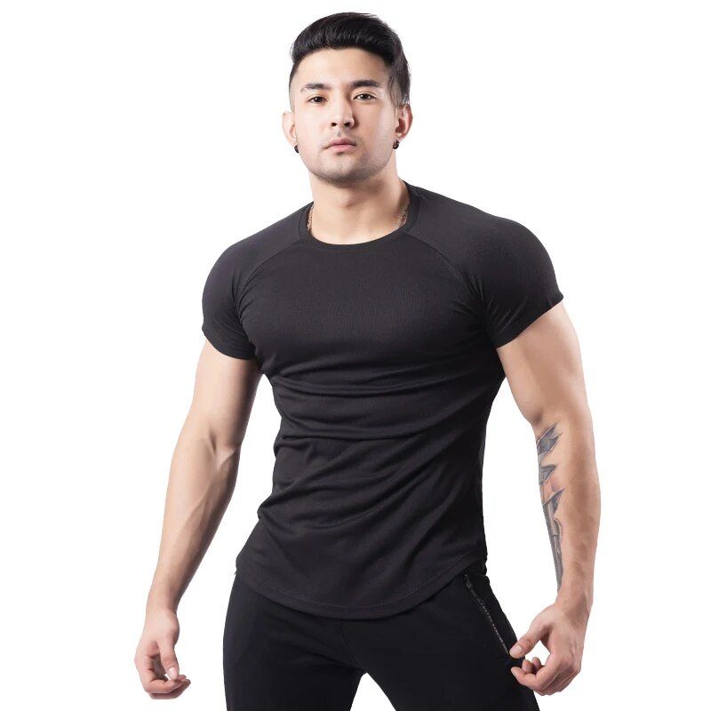 Men's Breathable Cotton Sports T-Shirt