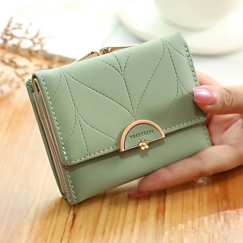 Compact Multifunctional Women's Wallet with Coin Pocket and Card Holder