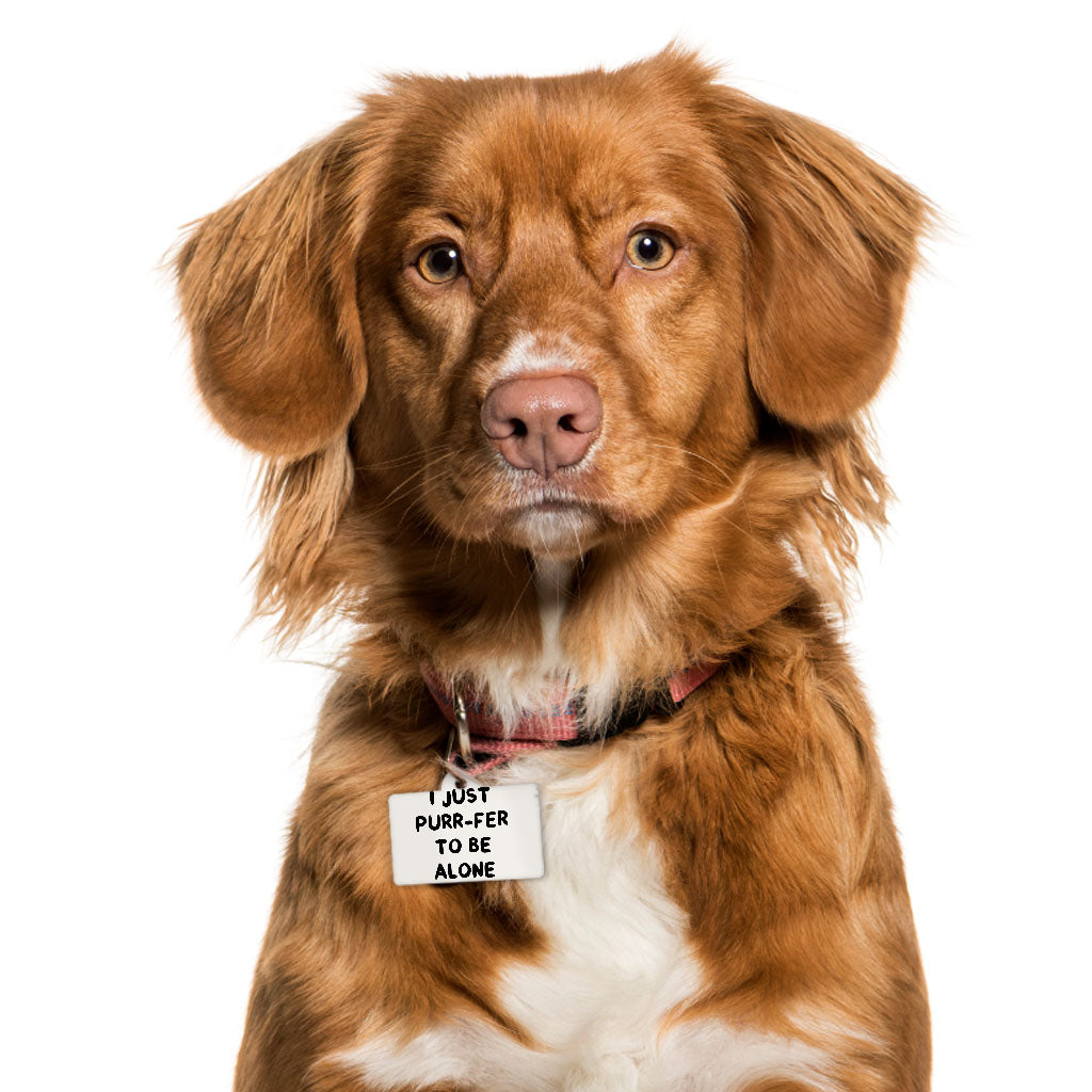 Cute Funny Pet ID Tag - Creative Pet Tag - Printed Pet ID Tag