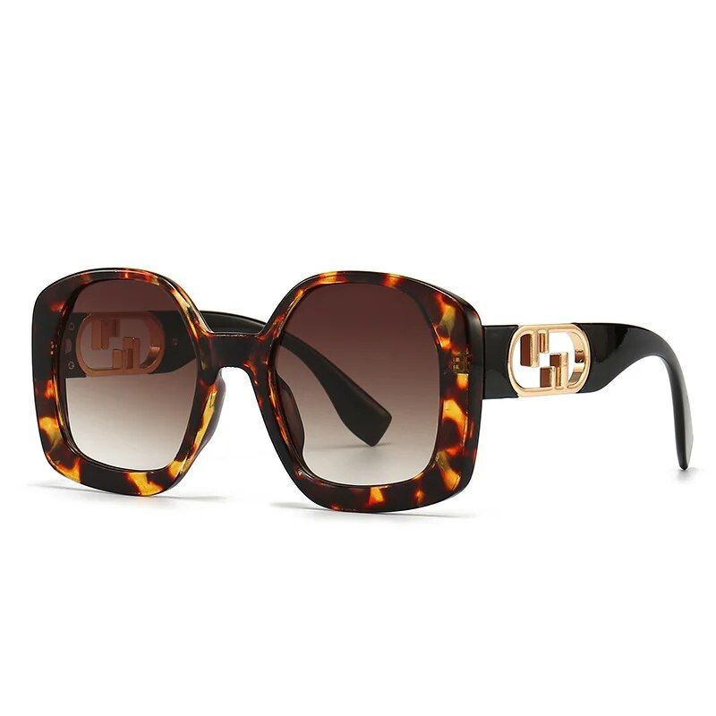 Trendy Square Oversized Sunglasses - Unisex Vintage Punk Style UV400 Shades