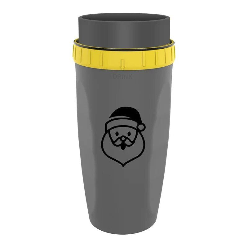 Twist & Sip Travel Mug: Non-Spill, Straw-Enabled, Double-Walled Portable Cup